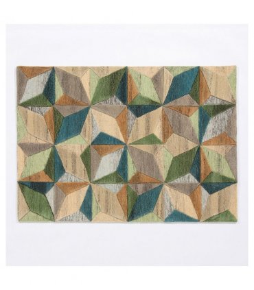 Lilianna Embossed Geo Wool 120x170cm Rug