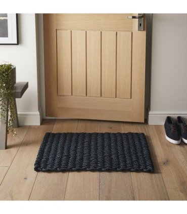 Didsbury Braided Polypropylene 45x75cm Navy Doormat