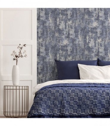 Stone Textures Navy/Silver sw12