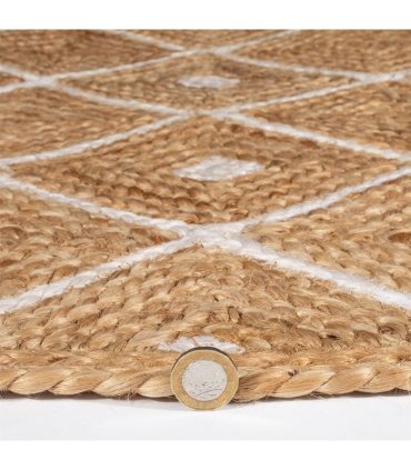 Prestbury Diamond Handbraided 120x170cm Natural Rug