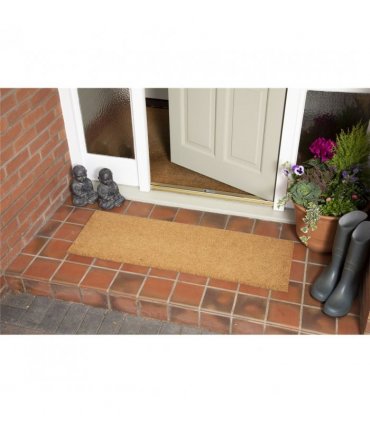 Astley Plain PVC Backed Coir 40x120cm Natural Doormat