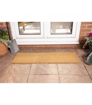 Astley Plain PVC Backed Coir 40x120cm Natural Doormat