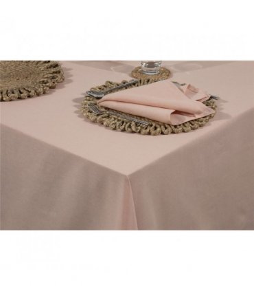 Avon 100% Cotton 240x140cm Blush Tablecloth