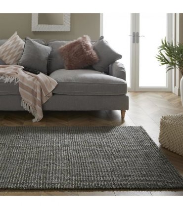 Whitefield Handwoven Boucle 120x170cm Grey Rug