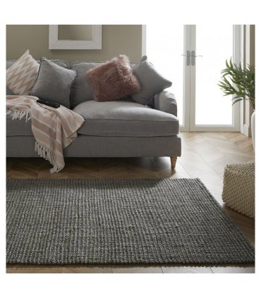 Whitefield Handwoven Boucle 120x170cm Grey Rug