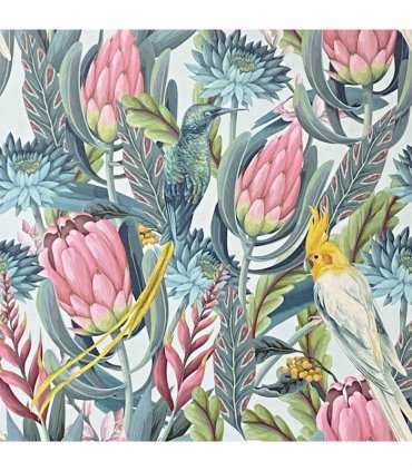 Rainforest Escape Green Pink sw12