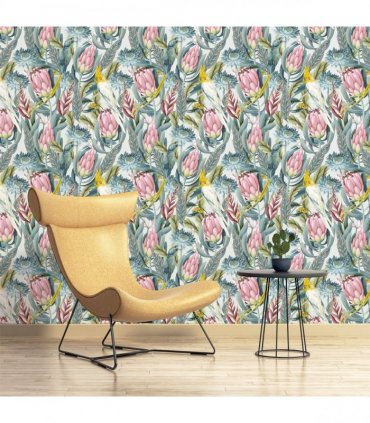 Rainforest Escape Green Pink sw12