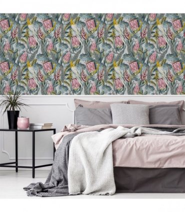 Rainforest Escape Green Pink sw12