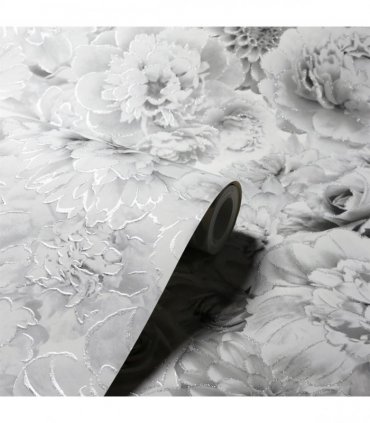 Glitter Bloom Silver sw12