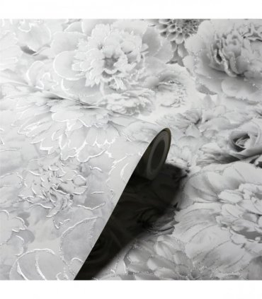 Glitter Bloom Silver sw12