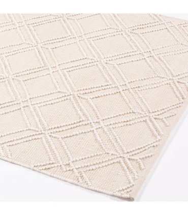 Blenheim Diamond 100% Pet 160x230cm Cream Rug