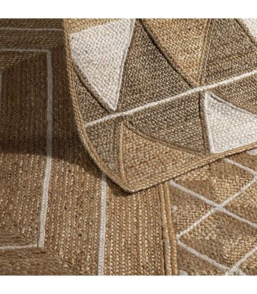 Prestbury Geo Handbraided 120x170cm Natural Rug