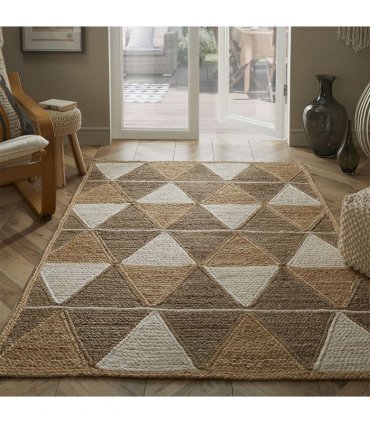 Prestbury Geo Handbraided 120x170cm Natural Rug