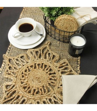 Severn Jute Star 36x36cm Natural Set of 2 Placemats