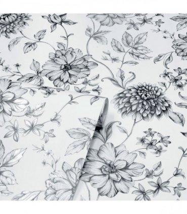 Fleur Mono Wallpaper sw12