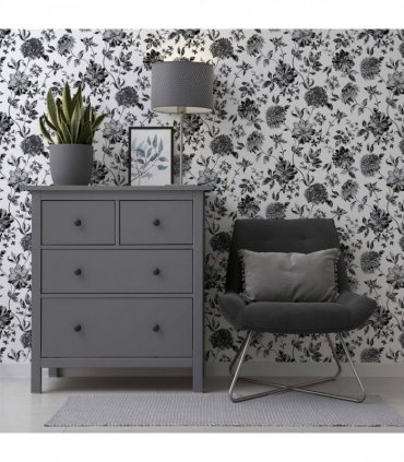 Fleur Mono Wallpaper sw12