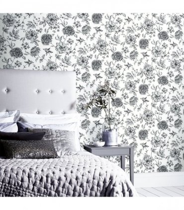 Fleur Mono Wallpaper sw12