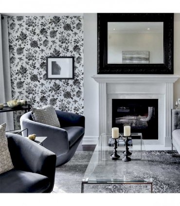 Fleur Mono Wallpaper sw12