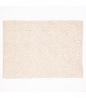 Blenheim Diamond 100% Pet 120x170cm Cream Rug