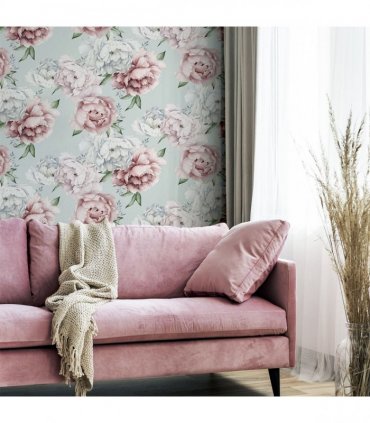 Mixed Peonies Mint sw12
