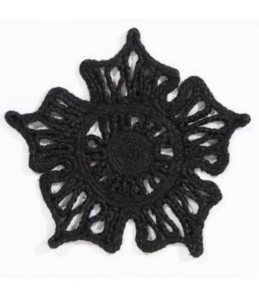Severn Jute Star 36x36cm Black Set of 2 Placemats