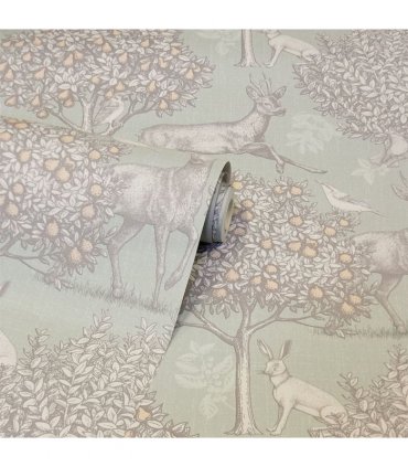 Woodland Scene Sage Green sw12