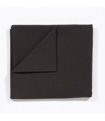 Avon 100% Cotton 240x140cm Black Tablecloth