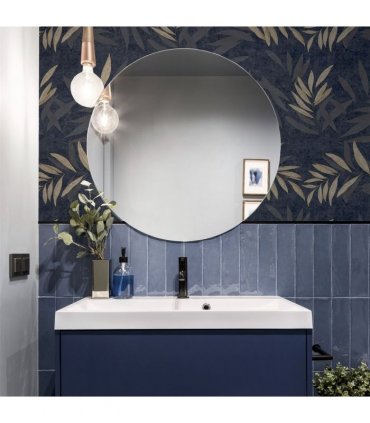 Luxury Leaf Navy Champagne sw6