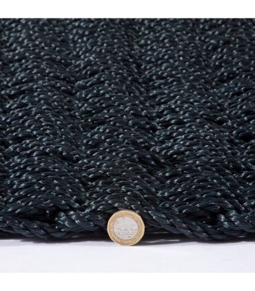 Didsbury Braided Polypropylene 55x100cm Navy Doormat