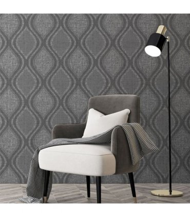 Curve Charcoal Wallpaper sw6
