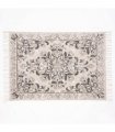 Kew Antique Printed 120x170cm Grey Rug with Tassel
