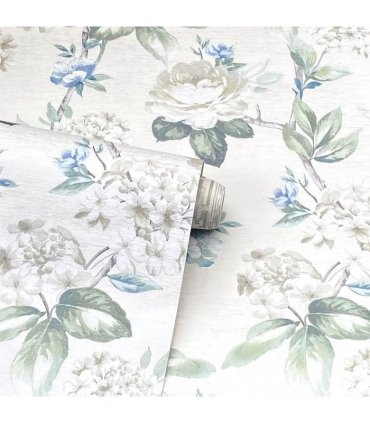 Keeka Floral Blue Cream sw12