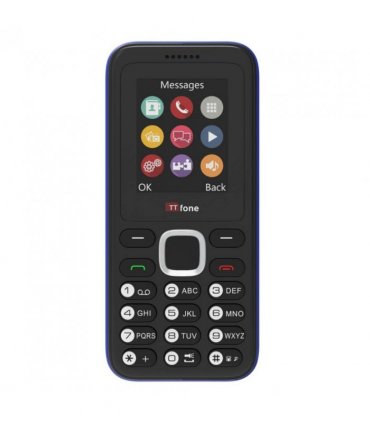TTfone TT150 Unlocked Basic Mobile Phone UK Sim Free, Long Battery Life, Dual Sim with camera and games, easy to use, durable and light weight pay as you go - Blue O2 Pay as you go