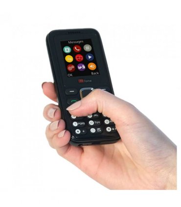 TTfone TT150 Unlocked Basic Mobile Phone UK Sim Free, Long Battery Life, Dual Sim with camera and games, easy to use, durable and light weight pay as you go - Black GiffGaff Pay as you go