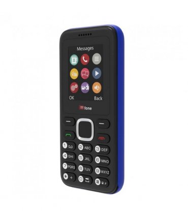 TTfone TT150 Unlocked Basic Mobile Phone UK Sim Free, Long Battery Life, Dual Sim with camera and games, easy to use, durable and light weight pay as you go - Blue EE Pay as you go