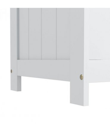 HOMCOM Storage Chest with 2 Safety Hinges, Storage Bench for Living Room
