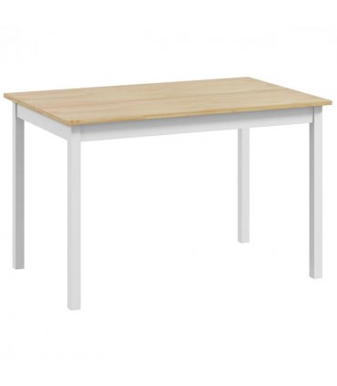HOMCOM Dining Table Farmhouse Kitchen Table w/ Wood Frame for Dining Room