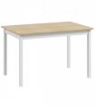 HOMCOM Dining Table Farmhouse Kitchen Table w/ Wood Frame for Dining Room