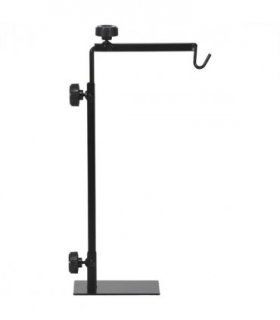 PawHut Reptile Lamp Stand, Adjustable Lamp Holder with Hook Hanging Base