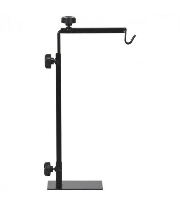 PawHut Reptile Lamp Stand, Adjustable Lamp Holder with Hook Hanging Base