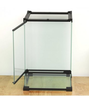 PawHut Glass Reptile Terrarium, 12L Vivarium for Lizards Frogs Snakes Turtles