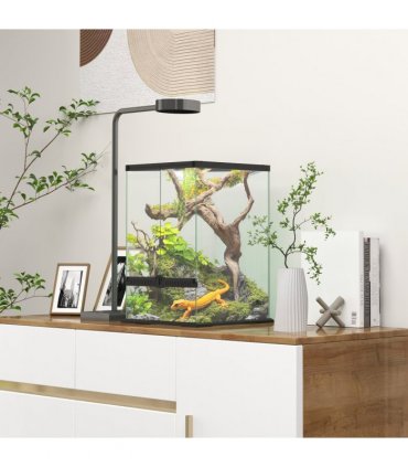 PawHut Glass Reptile Terrarium, 40L Vivarium for Lizards Frogs Snakes Turtles