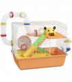 PawHut Hamster Cage, 3 Tiers Gerbil Cage for Dwarf Hamsters with Tubes, Ladder