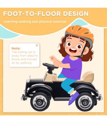 AIYAPLAY Ride on Sliding Car Foot to Floor Mercedes-Benz 300S Licensed for Kids