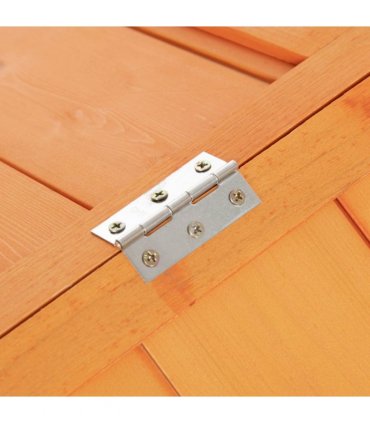 PawHut Wooden Chicken Run with Nesting Box, Openable Roof for 4-8 Chickens Ducks