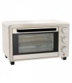 HOMCOM Mini Oven 21L Electric Grill w/ Adjustable Temp Timer 1400W, Cream