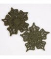 Severn Jute Star 36x36cm Olive Set of 2 Placemats