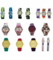 Relda Ladies/Boys/Girls Analogue Silicone nylon Strap 12 Mix Watches RELx12