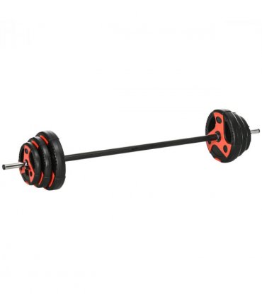 SPORTNOW 20kg Adjustable Barbell Weights Set for Home Gym Strength Training