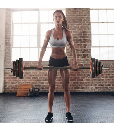 SPORTNOW 20kg Adjustable Barbell Weights Set for Home Gym Strength Training